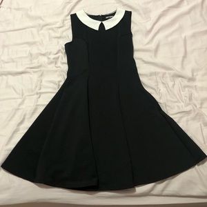Hot Topic Wednesday Addams Black & White Collar Dress